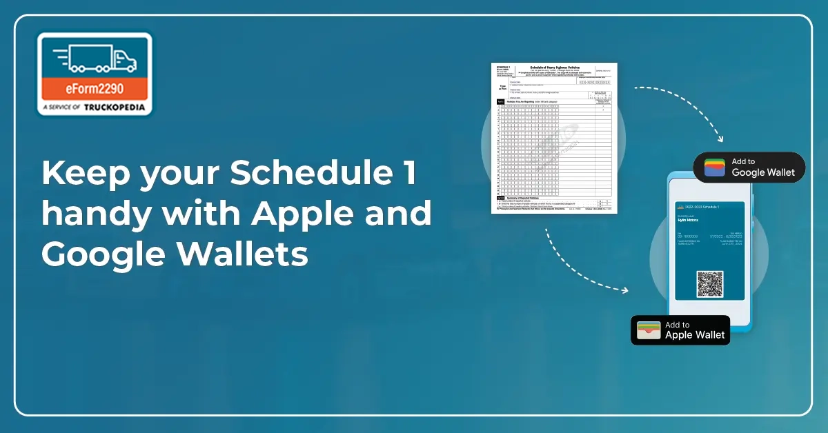 Schedule 1 with Apple and Google Wallet